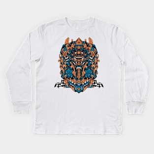 Barong illustration Kids Long Sleeve T-Shirt